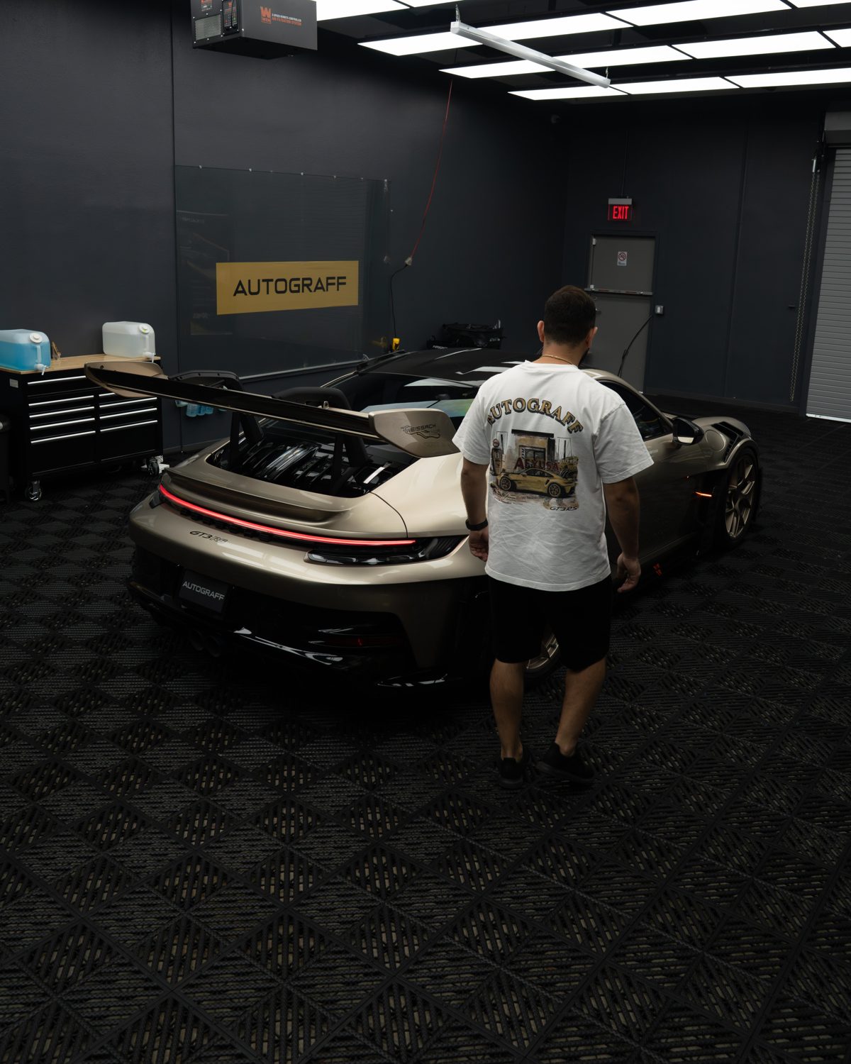 Autograff installer in the North Hollywood studio