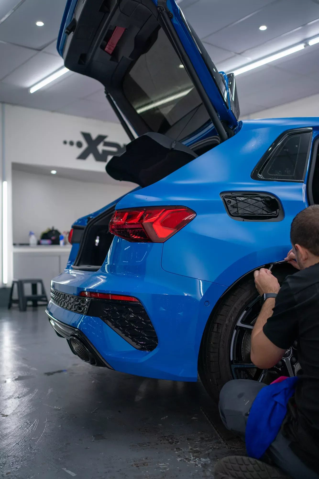 XPEL Stealth satin paint protection film on a car